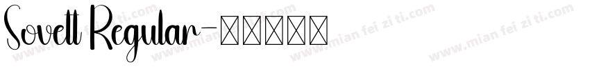 Sovett Regular字体转换